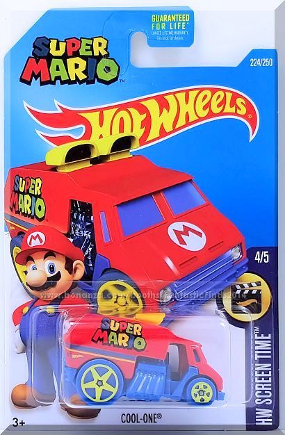 Primary image for Hot Wheels - Cool-One: HW Screen Time #4/5 - #224/250 (2016) *Red / Super Mario*