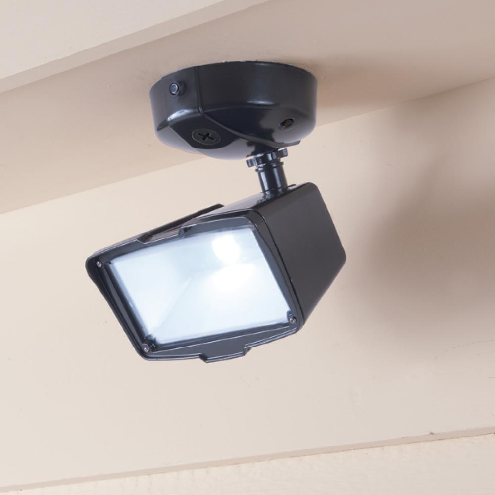 Bronze Integrated LED Outdoor Security Flood Light, Switch Controlled