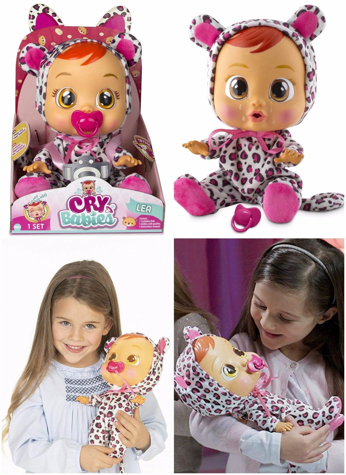 Cry Babies Lea Baby Doll Daughters Girls Real Tears Crying Doll Kids