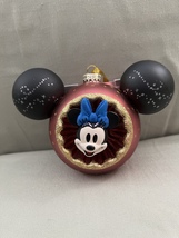 Disney Minnie Sunburst Mickey Mouse Icon Ball Ornament New image 1