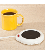 Mug Warmer Heated Plate Keeps Warm Coffee Tea Hot Beverages Cup Heater O... - $17.52