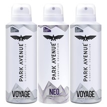Park Avenue Signature Collection Pemium Body Spray for Men 150ml 2 Voyag... - $29.23