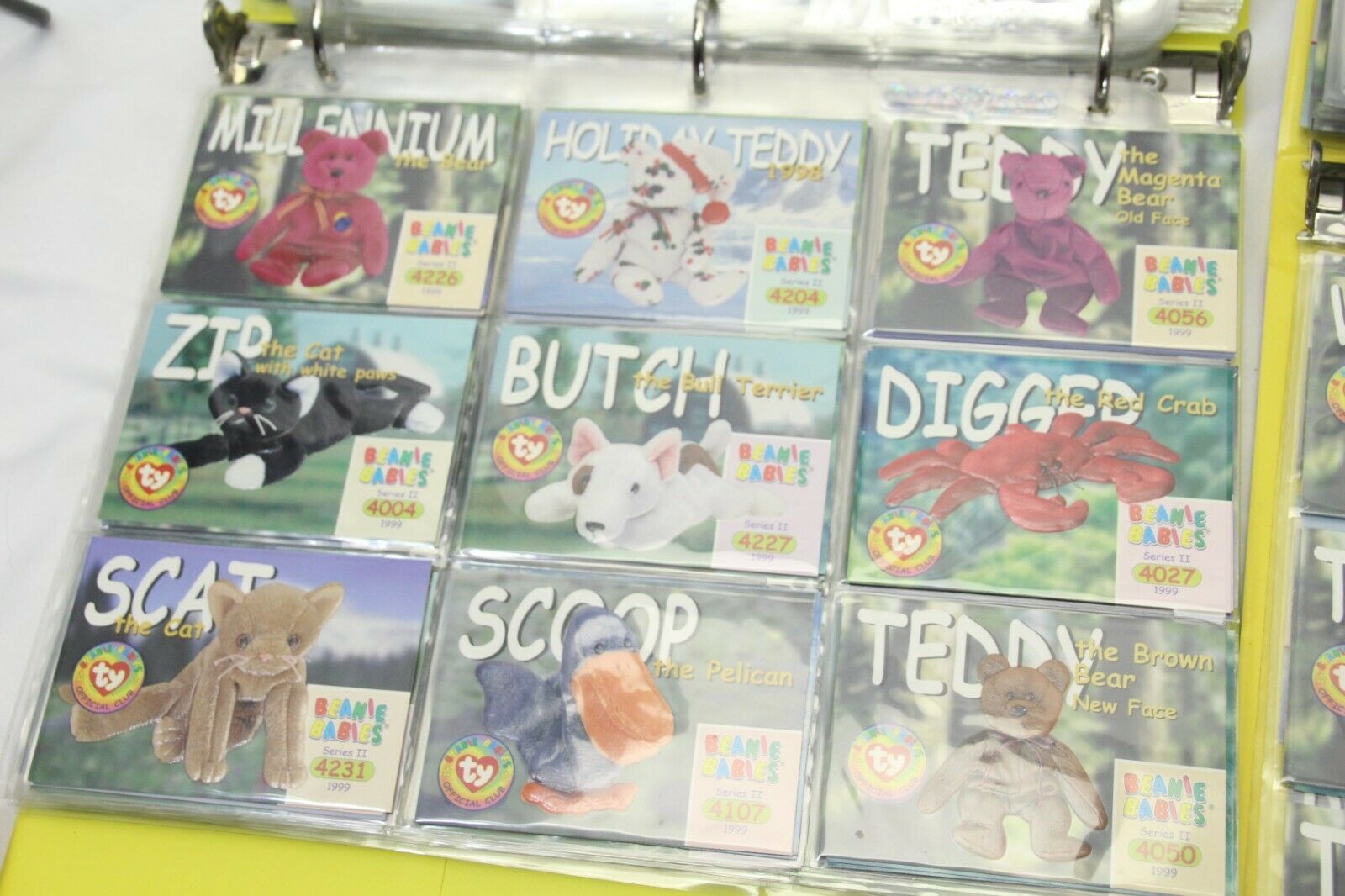 Beanie Baby Official Club Collector Trading Cards 600+ 1999 Trading Cards