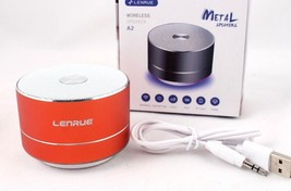 A2 LENRUE Portable Wireless Bluetooth Speaker Handsfree New In Box Orang... - $18.69