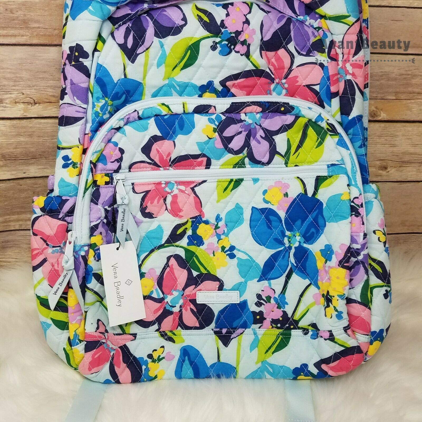 vera bradley polka dot backpack
