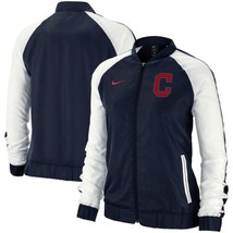 Nike Cleveland Indians Varsity Full-Zip Jacket Women&#39;s Size Large Navy  - $49.45