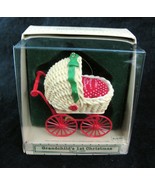Vtg Grandchild&#39;s First Christmas Baby Buggy Hallmark Keepsake Ornament 1... - $12.86