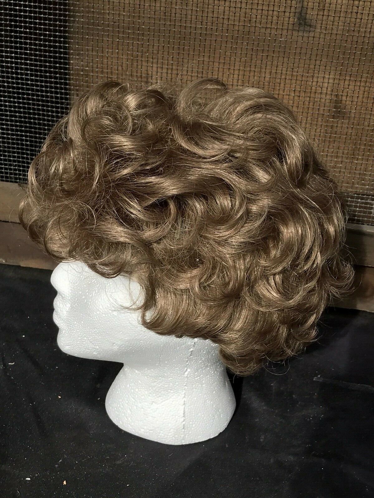 Women Elegant Short Blonde Curly Hair Synthetic TWC Wig Wigs - Wigs ...