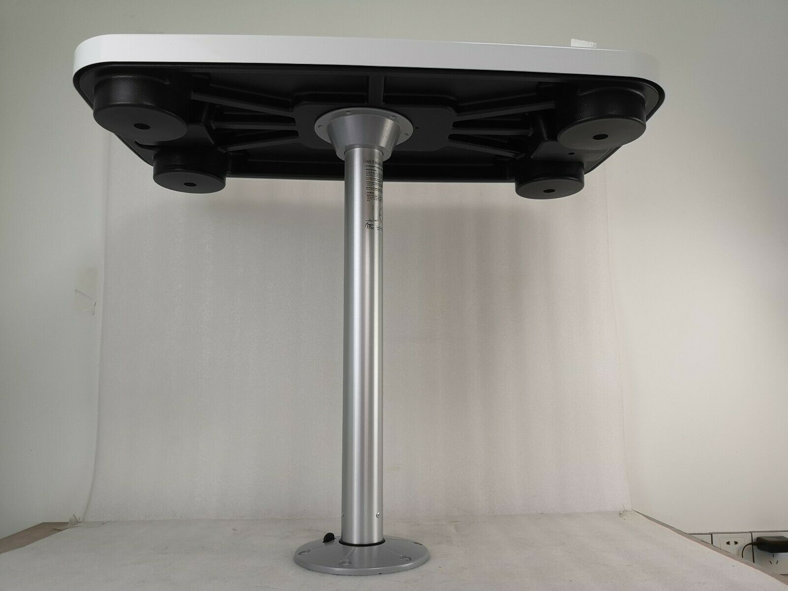 Removable Table Leg Pedestal System27” 685mmSilver For Boat RV Table