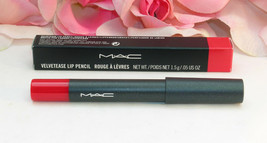 New MAC Velvetease Lip Pencil  Anything Goes .05 oz / 1.5 g Full Size Bright Red - $15.99