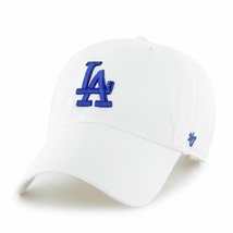 Los Angeles Dodgers 47 Brand White Blue Clean Up Strap Adjustable Hat Cap - $27.71
