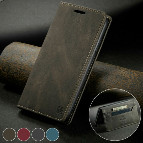 For iPhone 13 12 Pro Max XR 6 7 8+ Magnetic Leather Flip Wallet Case Cover