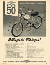 Vintage Ad Print Harley Davidson M-50  Motorcycle, 1965, 11 x 8. - $8.14