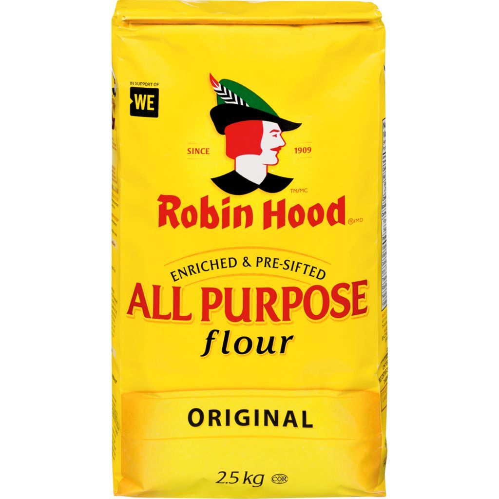 Robin Hood All Purpose Flour 2 x 2.5kg bags Canada
