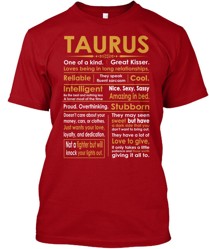 Taurus Zodiac Sign - One A Kind. Great Kisser. Love Hanes Tagless Tee T ...