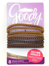 Goody Slideproof Brunette Silicone Hair Elastics - 8 Pcs. (76769) - $7.99