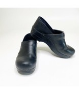 Dansko Professional Womens Black Leather Clogs Sz 39 US 8.5-9 EU 39 - $39.55