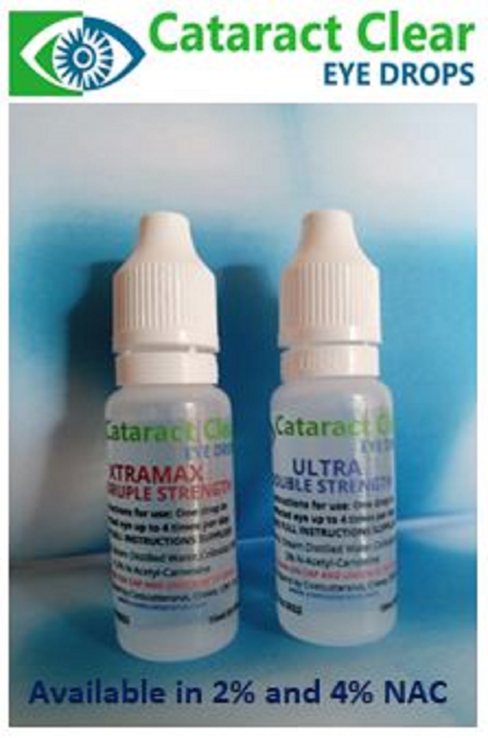 Cataract eye drops 4 NAC. Strongest anywhere.Proven on people & pets