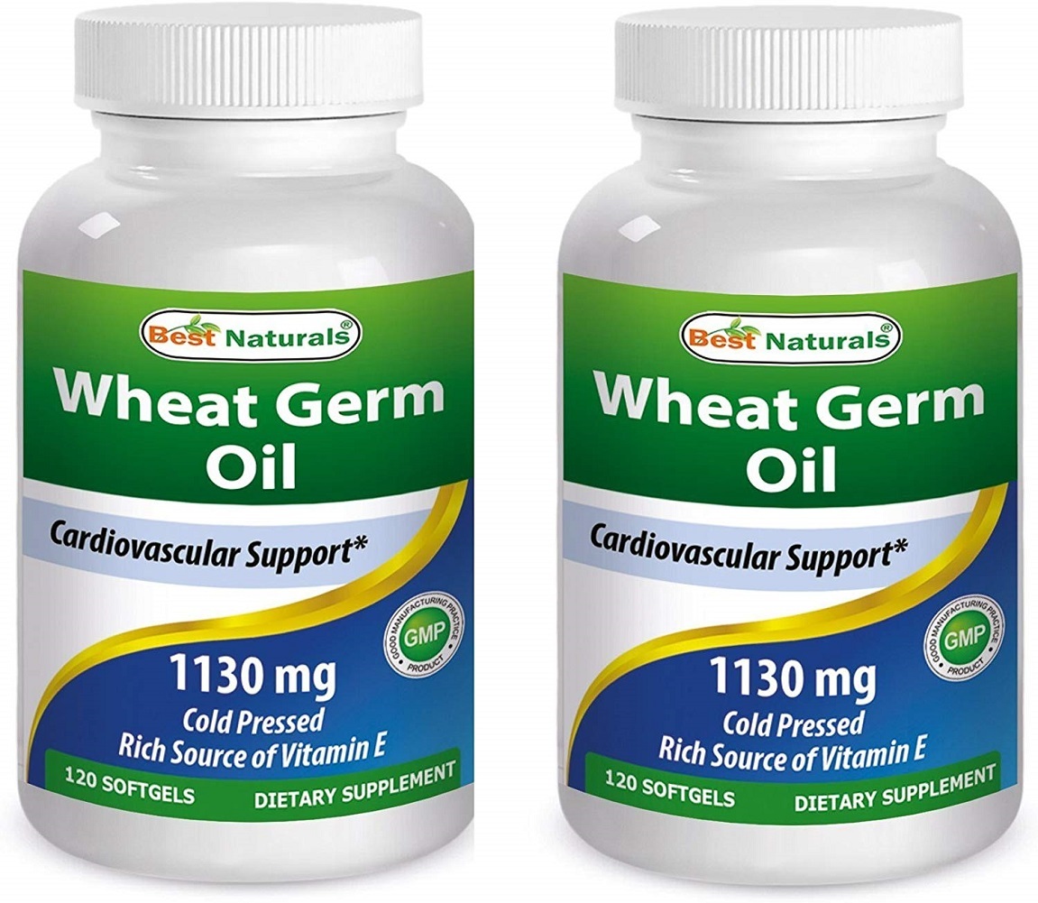 Best Naturals Wheat Germ Oil 1130 mg 120 Softgels (Pack of 2) - Dietary ...