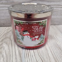 Bath &amp; Body Works Tis The Season 3 Wick Scented Jar Candle Christmas Win... - $29.99