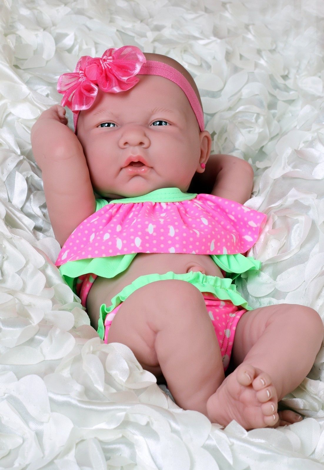Summer Girl Preemie Berenguer Newborn Baby Doll Clothes Real Vinyl 14