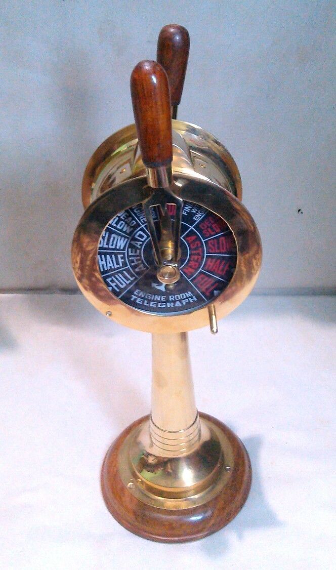 Solid Brass Ship Engine Room Telegraph Maritime Nautical Navy Telegraph