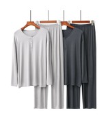 RH Pajamas Set Women Long Sleeve Button V-Neck Sleepwear Soft Pajama Set... - $22.99