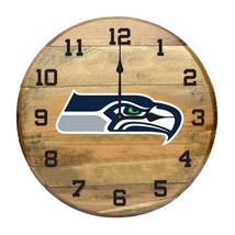 Seattle Seahawks Authentic Oak Barrel 21" Clock - $273.42