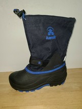 Kamik Girls size 3 Waterproof Winter Boots Insulated Dark Blue - $44.54