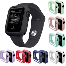 Silicone TPU Bumper Protective Case Cover For Apple Watch Series 8 7 6 5 4 3 SE - $1.99