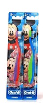 2 Ct Oral-B Disney Junior Mickey Mouse Extra Soft Toothbrush With Power Tip
