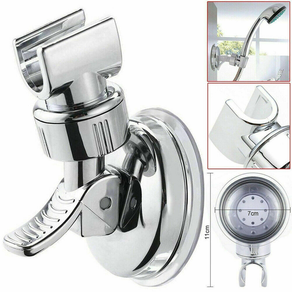 New Adjustable Shower Head Holder Bathroom Suction Cup Wall Mount ...