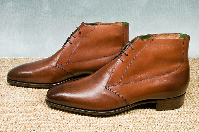 Handmade Men brown chukka leather boots, Men ankle boots, Men leather ...