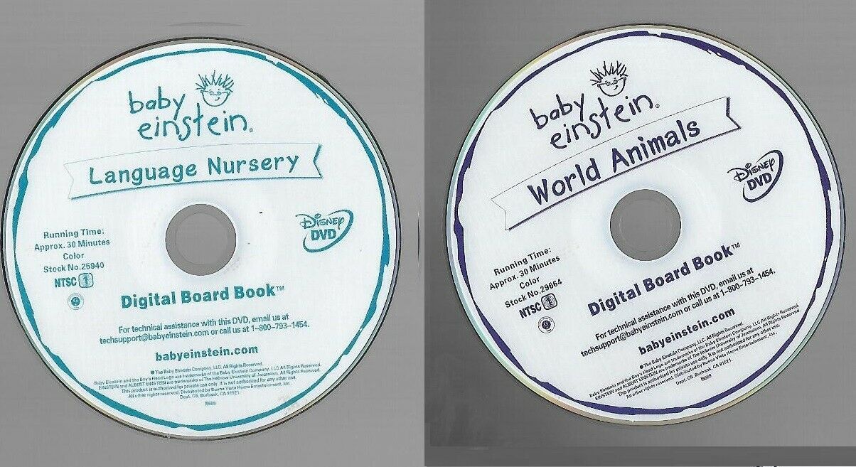 Baby Einstein Digital Board Book DVD Collection of Lot of 22 Discs