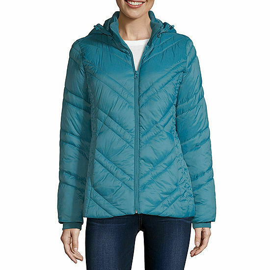 nwt xersion water resistant puffer jacket hooded lightweight jacket ...