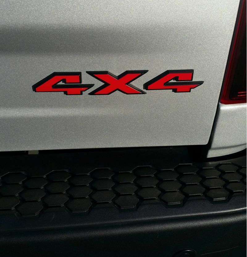 4X4 Tailgate Badge Overlay Decal for 2009-2018 Ram and 2019-2021 Classic