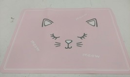 Pottery Barn Kids: -Cat- Silicone Table Placemat Pink 15.75&quot; x 12&quot; /New/... - $18.70