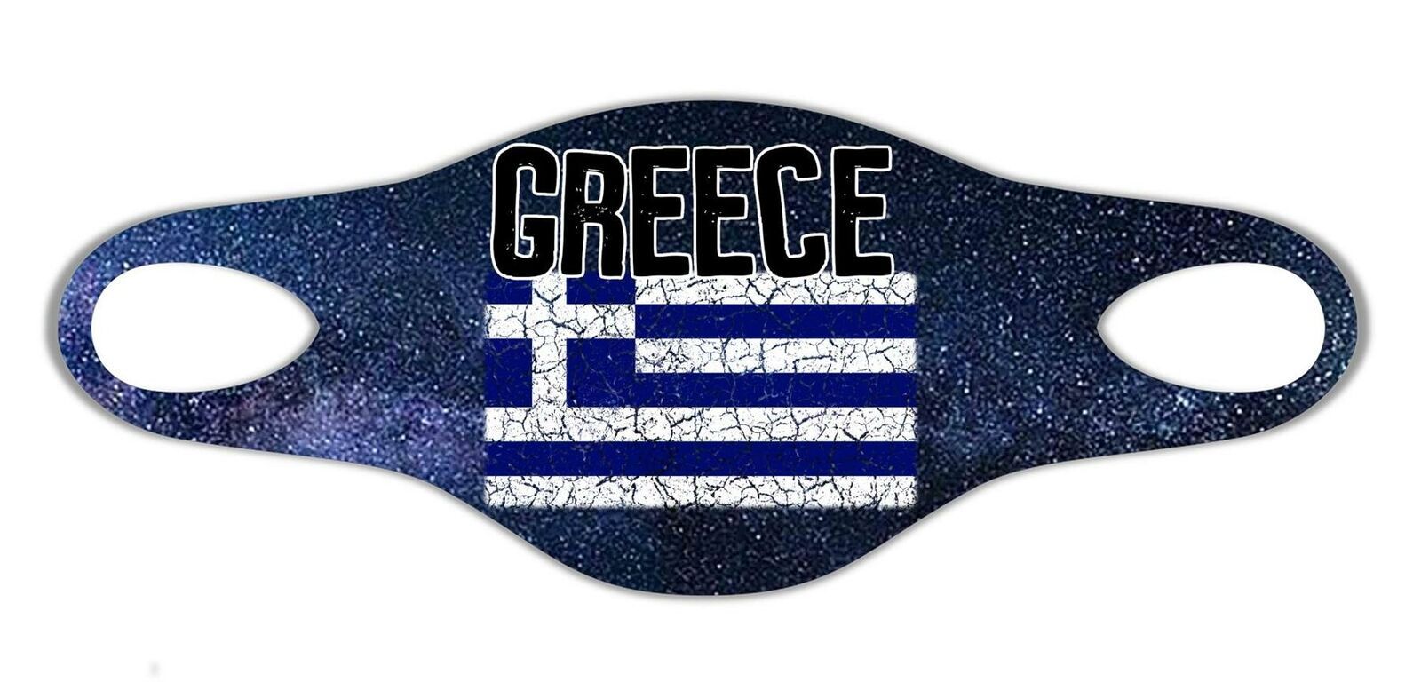 Greece Flag Face Mask Protective Washable Reusable Unisex Breathable Printed