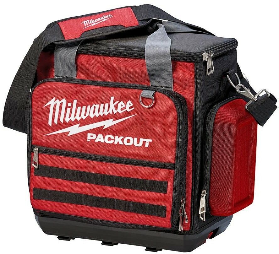Milwaukee PACKOUT Tool Storage Bag 58Pocket TearResistant Shoulder Strap Bags, Belts & Pouches