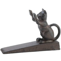 Cast Iron Paws Up Kitty Cat Door Stopper - $18.53