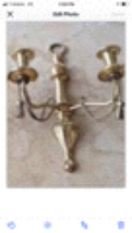  Candelabra Gold Toned Wall Hanging - $99.99