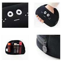 Brunch Brother Pompom Band Strap Handle Mini Makeup Pouch Case Korean Character image 5