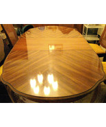 BERNHARDT OVAL ROUND DINING ROOM TABLE incl 2 LEAFS Vintage 1970s: LOOKS... - $2,200.00