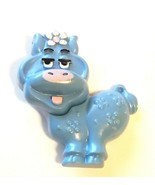 Vintage 1973 Avon Blue Moo Fragrance Glace Plastic Cow Brooch Pin No Per... - $7.80