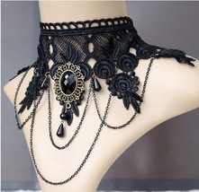 Exaggerate elegant temperament deserve choker necklace Lace fashion necklace wom - $5.77