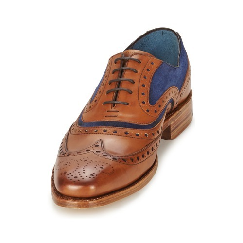 blue brown brogues