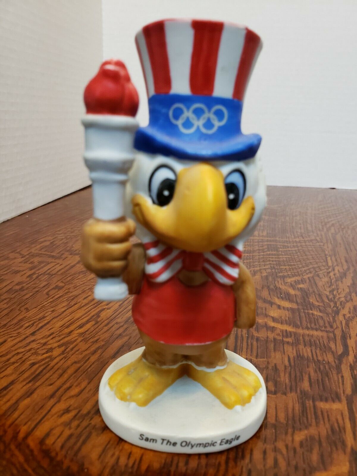 1980 LA OLYMPIC VINTAGE SAM THE OLYMPIC EAGLE TORCH FIGURINE 5 INCH ...