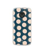 Hive Moto E5 Cruise Fashion Gel Phone Case - Clear Glitter Pink Polka Dots - $7.51
