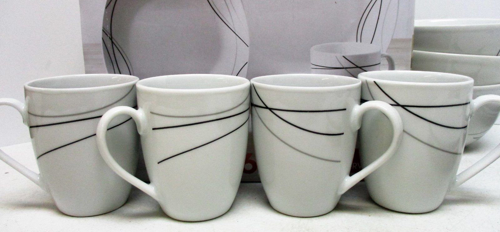 Tabletops Gallery 365 Ceramic Dinnerware Service for 4 Alec Design