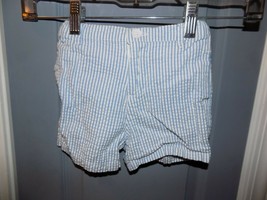 Hartstrings Blue &amp; White Striped Shorts Size 18M Boy&#39;s EUC - $15.84